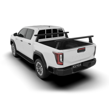 HSP Load Rack JNR Tub Rack suits Toyota Hilux 2026+ Fits Dual Cab Direct To Tub - Full set (Front & Rear Legs)