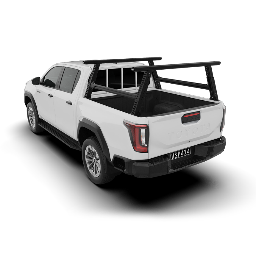 HSP Load Rack Pro Ladder Rack suits Toyota Hilux 2026+ Fits Dual Cab Tub - Full set (Front & Rear Legs + Joiner Bar)