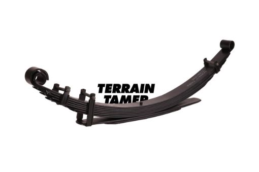 LEAF SPRING REAR RAISED 50MM 100KG TO 300KG HEAVY DUTY - BJ75 - TLC015HD