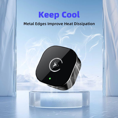 Wireless Carplay Adapter for Iphone, 2025 Upgrade Mini USB Design with Built-In Wired Apple Carplay Plug and Play, Converts Wired to Wireless, Stable Connection Carplay for Iphone 6+, Ios 10+