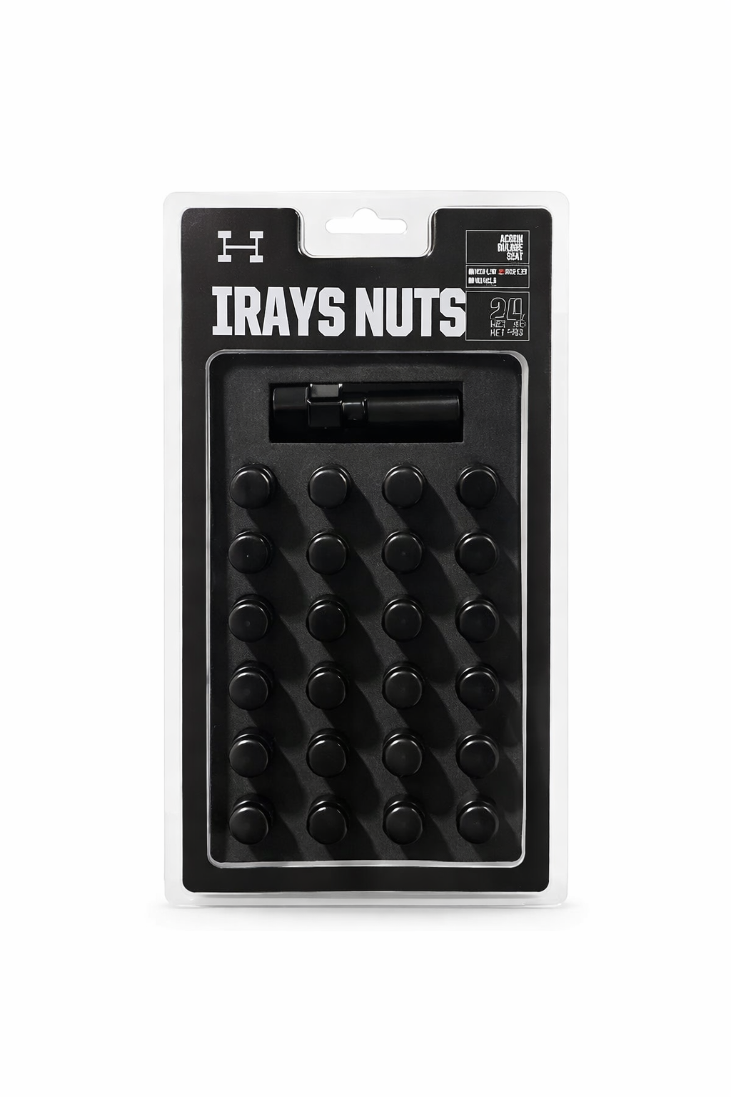 $26.95 M12x1.5 Black Wheel Lock Nuts – Anti-Theft Security Set (Key Included)
