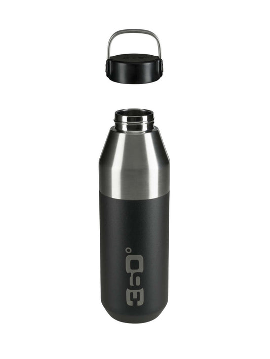 Vacuum Insulated Stainless Steel Bottle Narrow Mouth 750ml Black