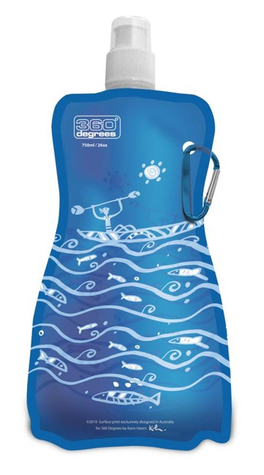 Flexible Drink Bottle Boat Blue