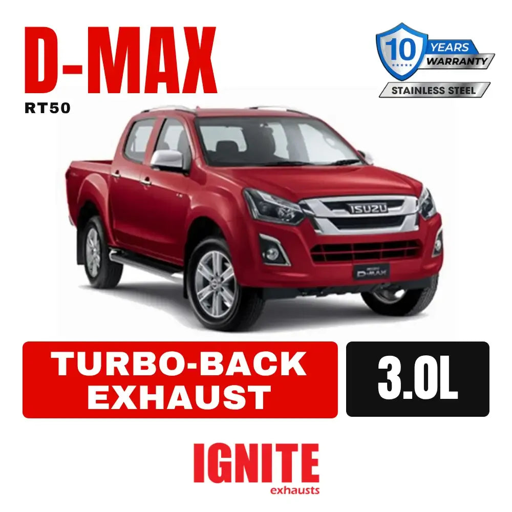 Isuzu D-Max Exhaust 4JJ1 3L 3" Turbo Back Systems