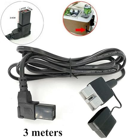 Adapter Cable. Connecting Anderson 50A Plug To Engel Fridge Cable. (3M 16AWG)