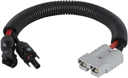 Adapter Cable. Converting Solar PV (MC4) Plug to Anderson Plug. (30cm, 8AWG)