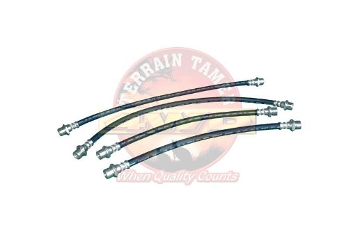 Hose Kit Brake Front and Rear 50MM Longer Suits with Vsc Fit For Hilux GGN25, Hilux GGN35, Hilux KUN25 & Hilux KUN26 - Terrain Tamer BHK06