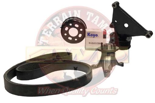 Eng Pulley Kit Vdj7- Aircon Inc All Pulleys & Fan Bracket Fit For Landcruiser VDJ76, Landcruiser VDJ78 & Landcruiser VDJ79 - Terrain Tamer EPKVDJ