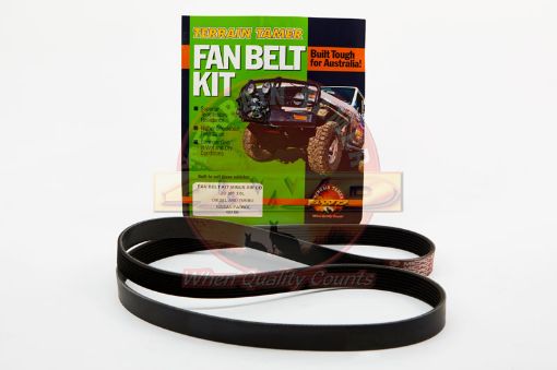 Fan Belt Kit Without A/c ZD30T 3.0L Diesel Fit For Navara D22 & Patrol Gu Y61 - Terrain Tamer FBK31