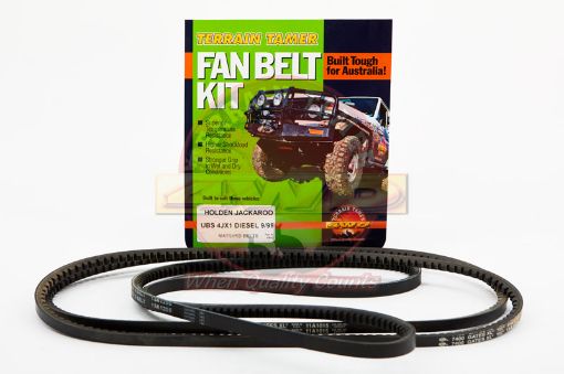 Fan Belt Kit Fan & A/c 4JX1 3L Diesel 9/99- Fit For Jackaroo Ubs - Terrain Tamer FBK38