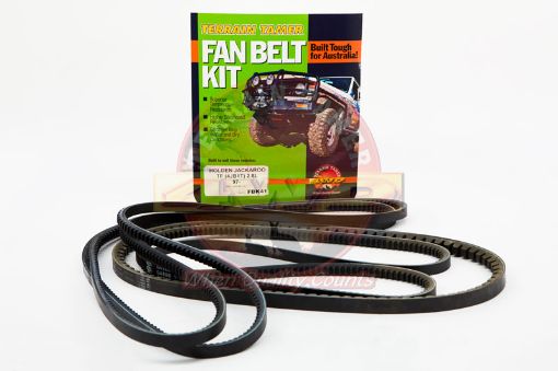 Fan Belt Kit Fan Power Steering & A/c 4JB1T 2.8L Diesel 97- Fit For Rodeo Tf - Terrain Tamer FBK41