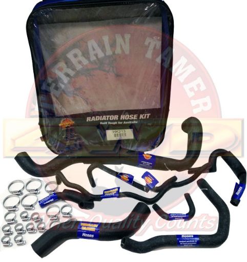 Radiator Hose Kit Top & Bottom Hose + 7 X Bypass Hoses YD25T Fit For Navara D40 & Pathfinder R51 - Terrain Tamer HK213