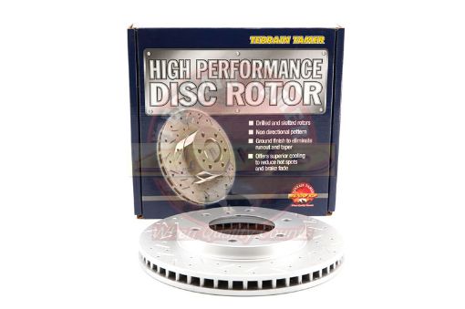 T/t Dimpled & Slotted Rotor Front 295MM Fit For Triton Ml, Triton Mn, Triton Mq & Triton Mr - Terrain Tamer MN102276HP