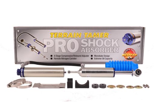 Shock Absorber Frt Monotube with Remote Reservoir 45MM Lift Fit For Navara D22 - Terrain Tamer MTGSND22F