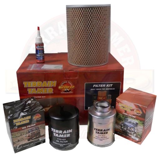 T/t Filter Kit Landcruiser Bundera LJ70 2LT Eng 1/90-12/90 Fit For Landcruiser LJ70, Landcruiser LJ72, Landcruiser LJ73 & Landcruiser LJ77 - Terrain Tamer TFK15