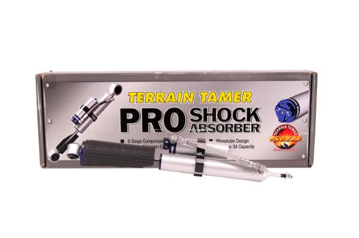 Shock Absorber Rear Pair Remote Res 8 Stage Adjust 40MM Lift Fit For Prado KDJ150, Prado KZJ120, 4 Runner TRN285 & Prado RZJ120 - Terrain Tamer TPS0028