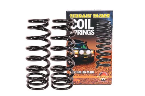 Coils Frt Raised 40MM to 30KG Petrol Std Diesel Tapered Wire Fit For Pajero Nm/np/ns/nt/nw/nx - Terrain Tamer TTCS-2432T