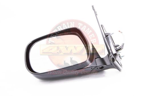 Mirror Outer L/H Electric Black No Indicator Dlx Spec Fit For Hilux GGN25, Hilux KUN16, Hilux KUN26 & Hilux GGN15 - Terrain Tamer 87940-0K351