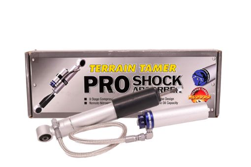 Shock Absorber Frt Pair Remote Res 8 Stage Adjust 40MM Lift Fit For Xterra N50, Frontier D40, X Class X350 & Navara D23 NP300 - Terrain Tamer TPS0024