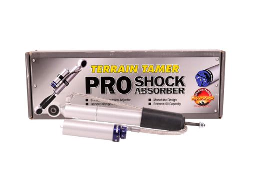 Shock Absorber Frt Pair Remote Res 8 Stage Adjust 40MM Lift Fit For Prado KZJ90, Prado KZJ95, Prado RZJ95 & Prado VZJ95 - Terrain Tamer TPS0029