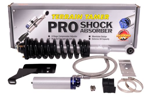Coil Over Shock Pair Raise 40MM -50kg W-pro Shock W/o Kdss Fit For Prado GDJ150, Prado GRJ120, Prado GRJ150 & Prado KDJ120 - Terrain Tamer TTCSA-002P