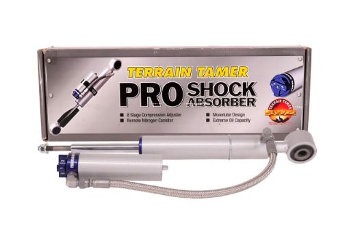 Shock Absorber Frt Pair Remote Res 8 Stage Adjust 50MM Lift Fit For Ranger Px - Terrain Tamer TPS0037