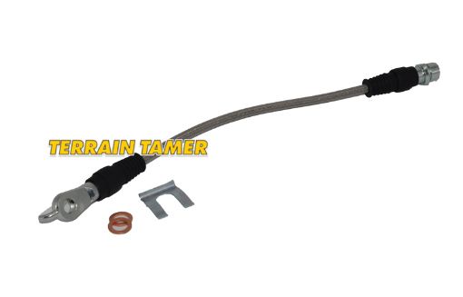 Braided Brake Hose Rear Centre No.2 Plus 60MM Fit For Landcruiser URJ200, Landcruiser UZJ200 & Landcruiser VDJ200 – 90947-02F41BTT - Terrain Tamer 90947-02F41BTT