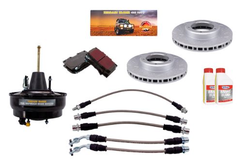 Tt Fortified Brake Upgrade Kit Drum Rear Suits Abs W/o Vsc Fit For Landcruiser HZJ78, Landcruiser HZJ79, Landcruiser VDJ76 & Landcruiser VDJ78 - Terrain Tamer TTFBK6