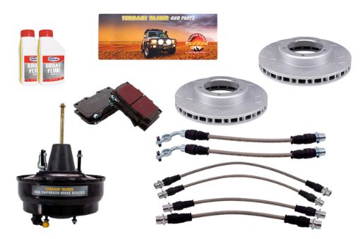Tt Fortified Brake Upgrade Kit Drum Rear Suits Abs W/o Vsc Fit For Landcruiser VDJ76, Landcruiser VDJ78 & Landcruiser VDJ79 - Terrain Tamer TTFBK7
