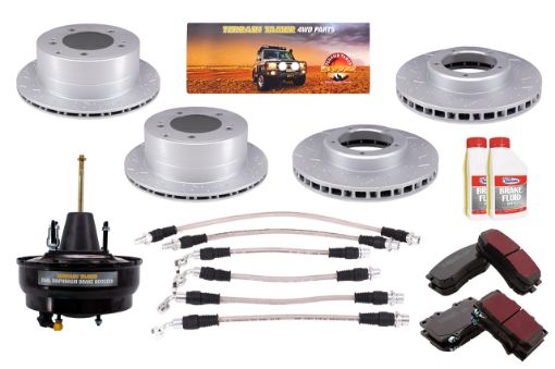 Tt Fortified Brake Upgrade Kit Disc Rear Fit For Landcruiser HZJ78, Landcruiser HZJ79, Landcruiser VDJ76 & Landcruiser VDJ78 – TTFBK1 - Terrain Tamer TTFBK1
