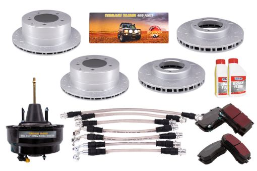 Tt Fortified Brake Upgrade Kit Disc Rear + Abs W/o Stab Ctrl Fit For Landcruiser VDJ76, Landcruiser VDJ78 & Landcruiser VDJ79 - Terrain Tamer TTFBK3