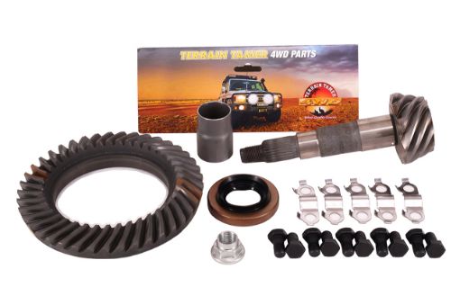 C/w & Pinion Front T=41:10 Ratio 4.10:1 Fit For Hilux VZN167, Hilux VZN172 & Hilux KUN130 - Terrain Tamer 41201-80110