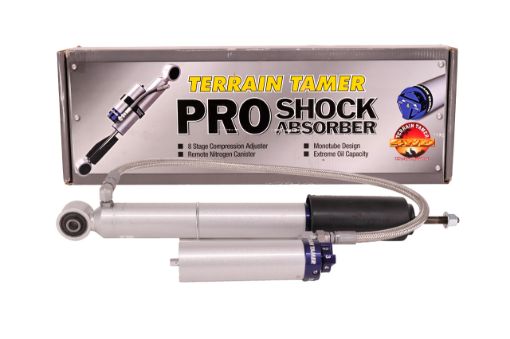 Shock Absorber Frt Pair Remote Res 8 Stage Adjust 40MM Lift Fit For Ldv T60, Colorado Rg 1 2 3 & D Max TFS85 - Terrain Tamer TPS003