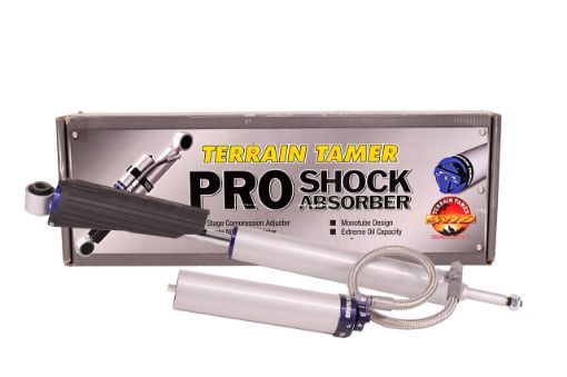 Shock Absorber Rear Pair Remote Res 8 Stage Adjust 40MM Lift Fit For Landcruiser GRJ200, Landcruiser UZJ200 & Landcruiser VDJ200 - Terrain Tamer TPS0015