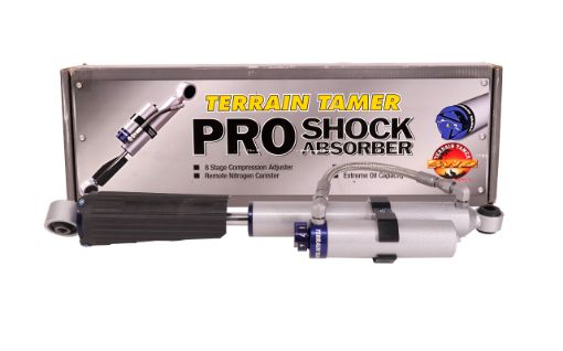 Shock Absorber Rear Pair Remote Res 8 Stage Adjustable Fit For Xterra N50, Frontier D40 & Navara D40 - Terrain Tamer TPS0025