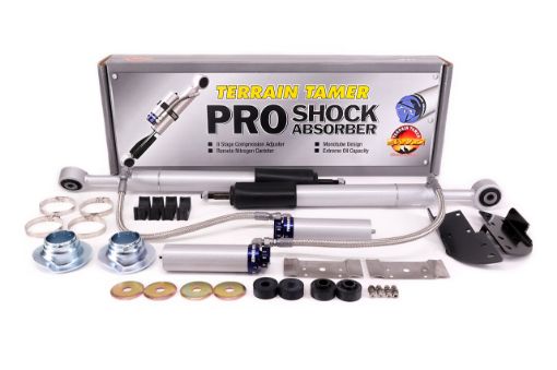 Shock Absorber Frt Pair Remote Res 8 Stage Adjust 40MM Lift Fit For Landcruiser GRJ200, Landcruiser UZJ200 & Landcruiser VDJ200 - Terrain Tamer TPS0014