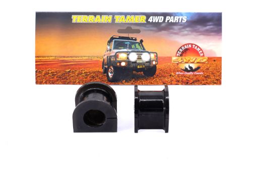 Stabilizer Bar Mount Bush Front 26MM Suit 38MM High Saddle Fit For Landcruiser FJ80, Landcruiser FZJ76, Landcruiser FZJ80 & Landcruiser GDJ76 - Terrain Tamer TSBK22598