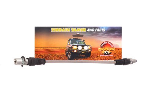 Braided Brake Hose Front Chassis to Diff +51mm Fit For Landcruiser FZJ70, Landcruiser HZJ70, Landcruiser HZJ73 & Landcruiser HZJ75 - Terrain Tamer 96940-33106BTT