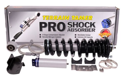 Coil Over Shock Assy Pair Raised 40MM 100KG + with Proshock Fit For Landcruiser Grj/uzj/vdj200 - Terrain Tamer TTCSA-010KHDP