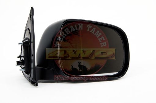 Mirror Outer R/H Manual Black No Indicator Dlx Spec Fit For Hilux TGN16, Hilux GGN25, Hilux KUN16 & Hilux KUN26 - Terrain Tamer 87910-0K051