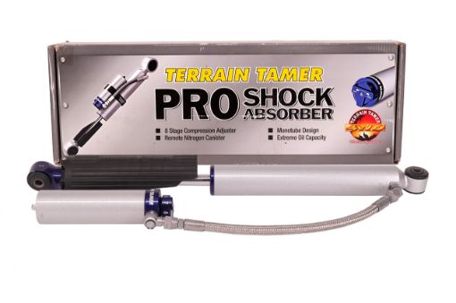 Shock Absorber Rear Pair Remote Res 8 Stage Adjust 50MM Lift Fit For Ranger Py/p703 - Terrain Tamer TPS0039