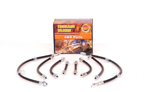 Hose Kit Front and Rear Fit For Landcruiser FJA300, Landcruiser GRJ300 & Landcruiser VJA300 - Terrain Tamer BHK08