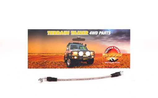 Braided Brake Hose Rear R/H Fit For Landcruiser FJA300, Landcruiser GRJ300, Landcruiser VJA300 & Prado GDJ250 - Terrain Tamer 90947-02J69BTT