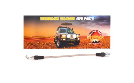 Braided Brake Hose Rear L/H Fit For Landcruiser GRJ300, Landcruiser FJA300, Landcruiser VJA300 & Prado GDJ250 - Terrain Tamer 90947-02J70BTT