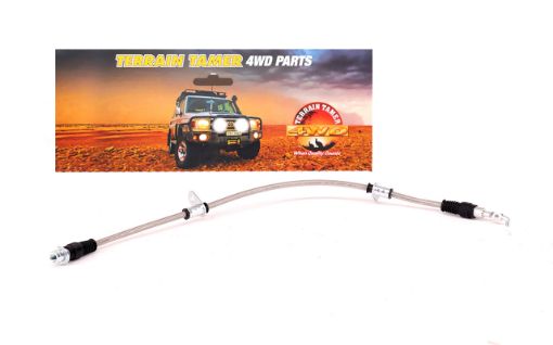 Braided Brake Hose Front L/H Fit For Landcruiser GRJ300, Landcruiser VJA300 & Landcruiser FJA300 - Terrain Tamer 90947-02J71BTT