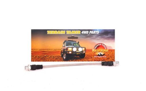 Braided Brake Hose Rear Centre R/H Plus 50MM Fit For Landcruiser GRJ300, Landcruiser FJA300 & Landcruiser VJA300 - Terrain Tamer 90947-02J81BTT