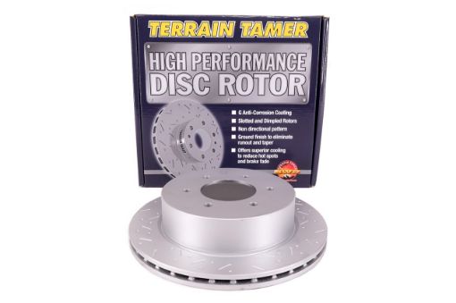 T/t Dimpled & Slotted Disc Rotor Rear - Terrain Tamer DR3110HP