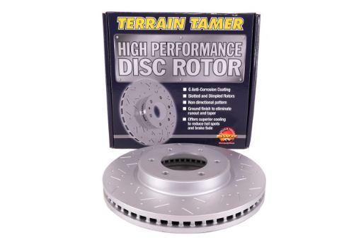 T/t Dimpled & Slotted Disc Rotor Front - Terrain Tamer DR3111HP