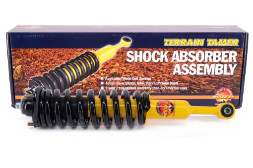Coil Over Shock Assy Pair Raise 40MM Comfort No Added Weight Fit For Tacoma 3RD Gen GRN305, Tacoma 3RD Gen GRN310, Tacoma 3RD Gen GRN325 & Tacoma 3RD Gen GRN330 - Terrain Tamer TTCSA-008C
