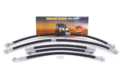 Brake Hose Kit Suits 0-50 Mm Raised Vehicles Fit For Prado GDJ250, Prado GDJ251, Prado TJA250 & Prado TJH250 - Terrain Tamer BHK09